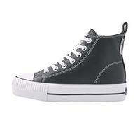 British Knights Women's Kaya Mid Sneaker, Black, 6 UK