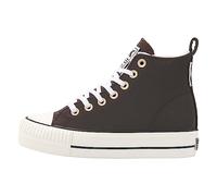 British Knights Women's Kaya Mid Sneaker, Dark Brown, Cream White, 6.5 UK