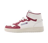 British Knights Women's Noors Mid Sneaker, White, Warm red, 3.5 UK
