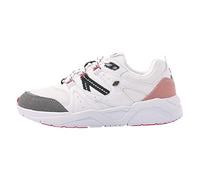 British Knights Women's Ravel Sneaker, White, Grey, Pink, 3.5 UK