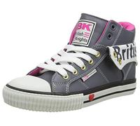 British Knights Women's Roco Sneaker, Dk Gray/Fuchsia, 4 UK