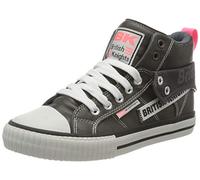 British Knights Women's Roco Tag Sneaker, Dk Gray/Pink, 3.5 UK