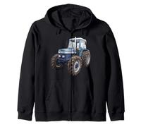British Leyland 384 Vintage Tractor Classic Agriculture Zip Hoodie