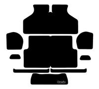 British Leyland Classic Mini 1973-2000 Car Mats UK-Made Tailored Fit Carpet Floor Mats Full Coverage Compatible Accessory Black Trim