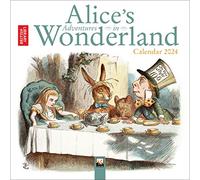 British Library: Alice in Wonderland Mini Wall Calendar 2024 (Art Calendar)
