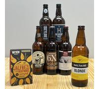 British Light Beers with a Curry Kit Gift Set - Six Crisp & Refreshing Craft Lagers with a Tasty make at home Curry Kit (Bali Rendang)