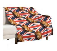 British Lion of The Union 280g Flannel Throw Blanket