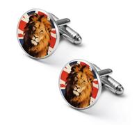 British Lion of The Union Men's Alloy Classic Cufflinks | Stylish Cuff Links Formal Tuxedo Shirt Studs Suit Accessories Gifts