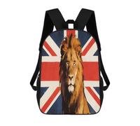 British Lion of The Union Travel Laptop Backpack 17 Inch | Casual Daypack Large Capacity Shoulder Bag Business Backpack for Men Women