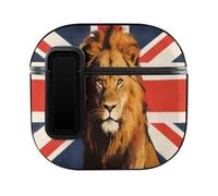 British Lion of The Union Wireless Earbuds Case Cover | PC Hard Protective Case for AirPods 4 Printed Bluetooth Earphone Cover