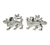 British Lions Cufflinks - Silver Colour England Lion Mens Cufflinks Supplied in an Onyx Art London Cufflink Gift Box
