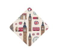 British London England Themed Car Air Freshener Decorative Hanging Aromatherapy Tablets for Car Trucks Rhombus