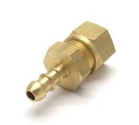 British Made 15mm Brass Compression Fitting to 10mm Nozzle Fits 8mm I/D Hose