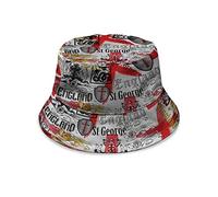BRITISH MADE GIFTS England St George - Bucket Hat | Fashion Sun Cap Packable Outdoor Fisherman Hat for Women and Men (as8, Alpha, m) Multicoloured