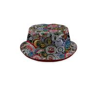 BRITISH MADE GIFTS Northern Soul Patches - Bucket Hat | Fashion Sun Cap Packable Outdoor Fisherman Hat for Women and Men (as8, Alpha, x_l) Multicoloured