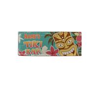 BRITISH MADE GIFTS Personalised Tiki Bar Design Microfibre Bar Towel Man Cave Pub Beer Mat