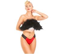 British Made Satin Thong Lady Olga Red 16
