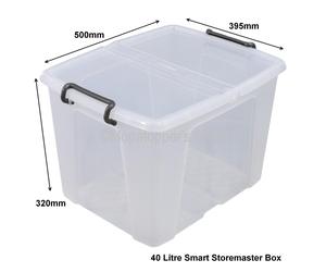 British Made Smart Box Clear Plastic Storage Boxes With Lids - Choice Of Sizes
