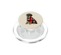 British Miniature Schnauzer Dog Union Jack UK Flag PopSockets PopGrip for MagSafe