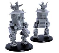 British MK1 Sentinel Heavy Tank - 1 Steampunk War Vehicle Miniature | 32mm WW2 Wargaming Model | Tabletop Wargames, Dieselpunk, Steampunk | Kyoushuneko Miniatures Licensed | Resin Unpainted Kit Gamers