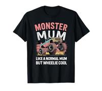 British MONSTER MUM Wheelie Cool Truck Mother Crew England T-Shirt