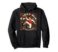 British Morris Dancer Folk Art UK Traditional Morris Dance Pullover Hoodie