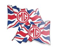 British Motor Heritage MG Badge Sticker Waving Union Jack Flag Classic Car Vinyl Decal MG Official Licensed Product (75mm)