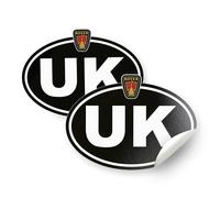 British Motor Heritage Rover UK Sticker 2x European Driving Classic Car Vinyl Decals Official Licensed Product (150mm)