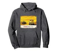 British Motor Morris Minor Pullover Hoodie, Adult Unisex, Dark Heather Grey, Medium