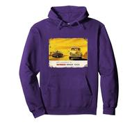 British Motor Morris Minor Pullover Hoodie, Adult Unisex, Purple, X-Large