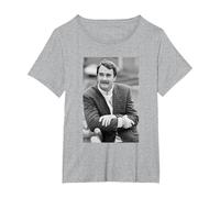 British Motor Racing Driver Nigel Mansell 1987 T-Shirt, Women's Plus, Heather Grey, 6X