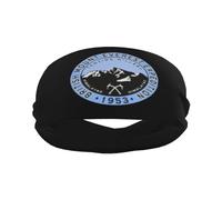 British Mount Everest Expedition 1953 Sports Sweatbands for Men Women Non Slip Elastic Wristbands Headbands for Basketball Tennis Workout Gym Yoga Absorbent Breathable (Black)