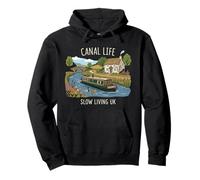 British Narrowboat Canal Life Lover Tee - UK Waterway Pullover Hoodie
