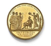 British Old Gold Coins, 1821 King George IV Coronation Gold Medallion, UK Antique Coin Set, Old Coins for Collectors, Great Britain Ancient Coin Collection, Historical Vintage Gifts