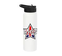 British Original Stuff Great Britain Flag Proud Mens British Stainless Steel Insulated Water Bottle