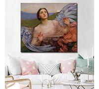 British Painter Annie Louisa Swynnerton - The Sense of Sight Posters and Prints Wall Art Canvas Painting Living Room Decor 50x55cm Frameless