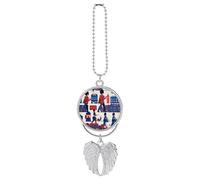 British Parade Funny Car Rear View Mirror Pendant Hanging Ornament Charms Backpack Car Accessories