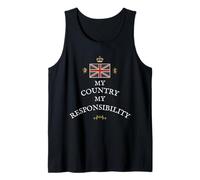 British Patriot Pride Proud Britain Country Responsibility Tank Top
