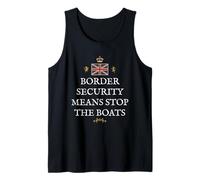 British Patriot Pride Support Great BRITAINS Stop The Boats Tank Top