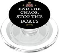 BRITISH PATRIOT PRIDE SUPPORTER GREAT BRITAIN END THE CHAOS PopSockets PopGrip for MagSafe