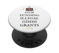 BRITISH PATRIOT PRIDE SUPPORTERS GREAT BRITAIN STOP FUNDING PopSockets Adhesive PopGrip