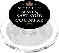 BRITISH PATRIOT SUPPORTER GREAT BRITAIN SAVE OUR COUNTRY UK PopSockets PopGrip for MagSafe
