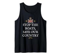British Patriot Supporter Great Britain Save Our Country UK Tank Top