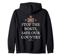 BRITISH PATRIOT SUPPORTER GREAT BRITAIN SAVE OUR COUNTRY UK Zip Hoodie
