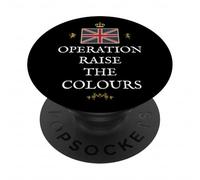 BRITISH PATRIOTS OPERATION RAISE THE COLOURS PROUD UK PRIDE PopSockets Adhesive PopGrip