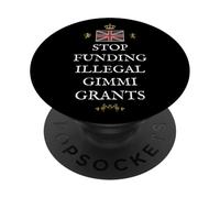 BRITISH PATRIOTS PRIDE SUPPORTERS GREAT BRITAIN STOP FUNDING PopSockets Adhesive PopGrip