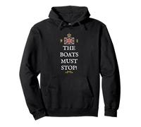 BRITISH PATRIOTS PRIDE SUPPORTS GREAT BRITAINS STOP BOATS UK Pullover Hoodie