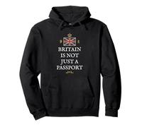 BRITISH PATRIOTS PRIDE UK PROUD BRITAIN NOT JUST A PASSPORT Pullover Hoodie