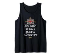 British Patriots Pride UK Proud Britain NOT JUST A Passport Tank Top