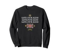 BRITISH PATRIOTS PROTECT SAVE OUR KIDS ENGLAND UNION JACK Sweatshirt